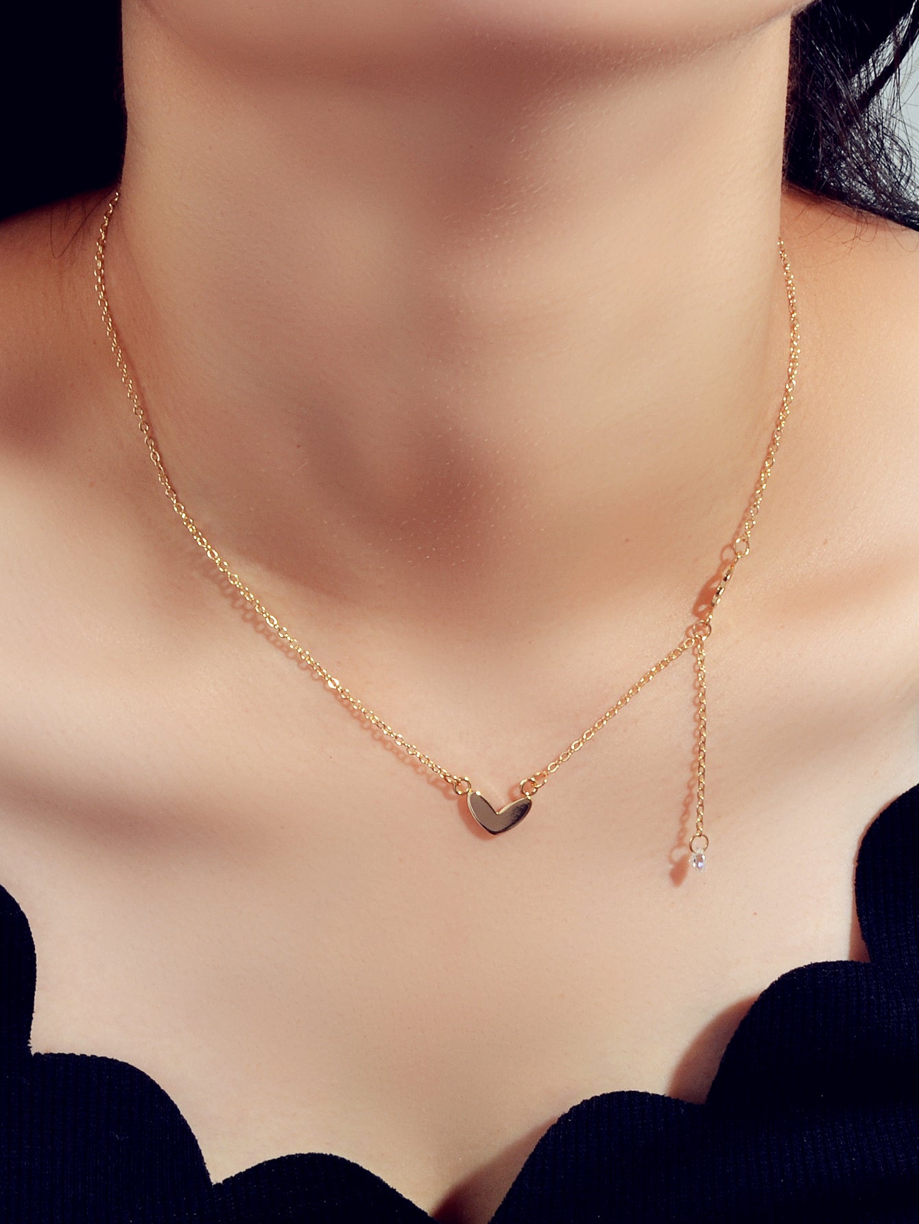Dainty Heart Charm Necklace