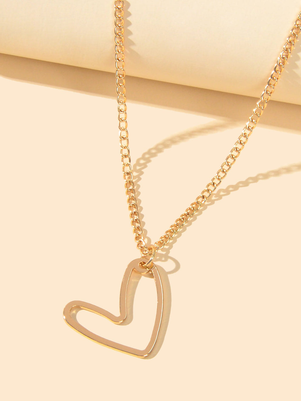 Minimalist Gold Heart Necklace
