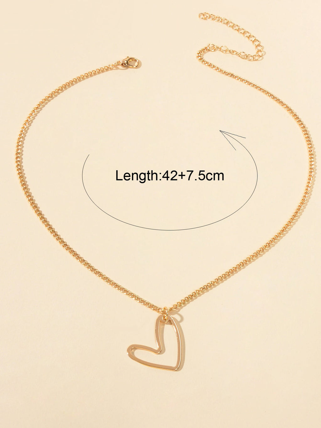 Minimalist Gold Heart Necklace