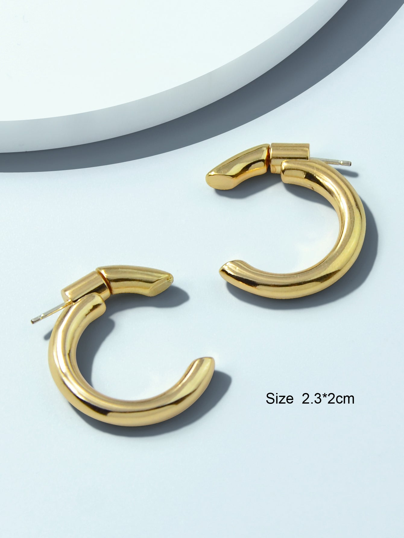 Chunky Gold Huggie Hoops
