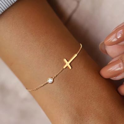 Dainty Cross Bracelet & Anklet