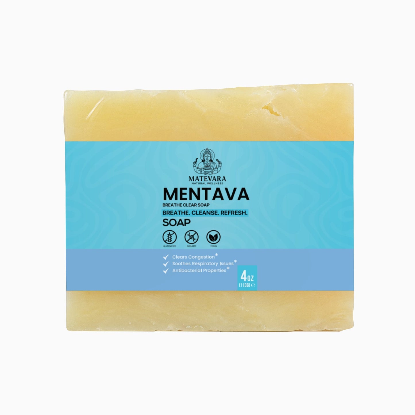 Mentava Cooling Refresh Soap |Natural Moisturizing Bar Soap | 4oz